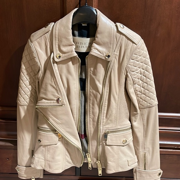 Burberry leather jacket